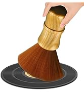 Soft Record Brush Vinyl Record Dust Cleaner Anti-Static Wood LP Cleaning Brush Turntable Duster C...