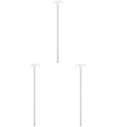 ULTECHNOVO 3pcs PTFE Stir Bar Alkali Resistant Mixing Shaft for Laboratory Use Non-Adhesive Chemi...