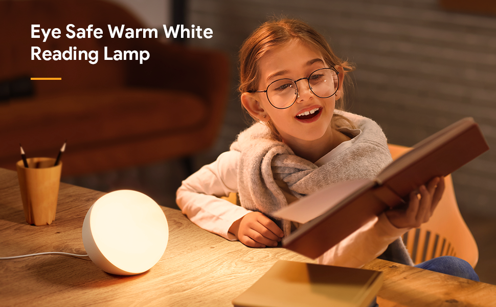 Eyes-protection warm white light