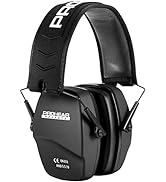 PROHEAR 016 Ear Protection Safety Earmuffs for Shooting, NRR 26dB Noise Reduction Slim Passive He...