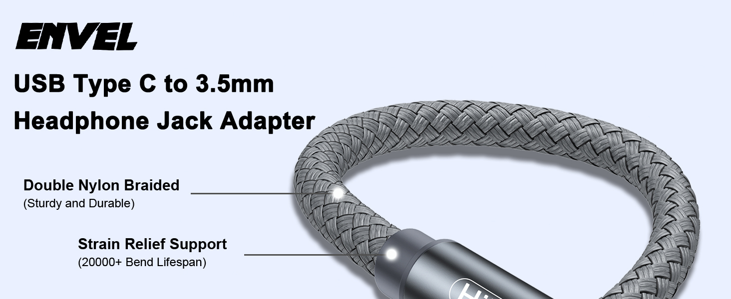 ENVEL USB C to 3.5mm Jack Audio Adapter