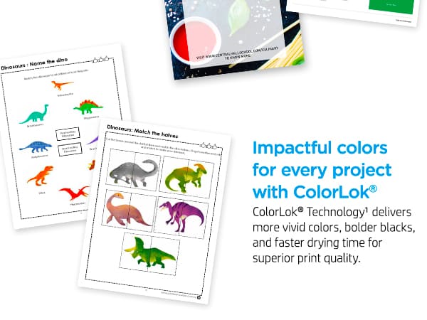 colorlok technology vivid color printing fast drying paper