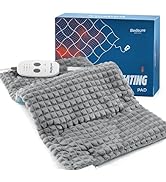 Bedsure Back Heating Pad for Neck and Shoulders, Weighted Heated Pad with Vibration, FSA Eligible...