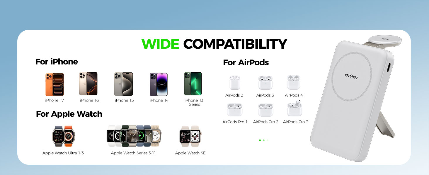 portable charger for iphone iwatch airpods