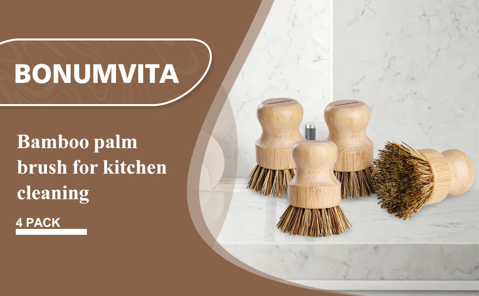 Kitchen Palm Pot Brush