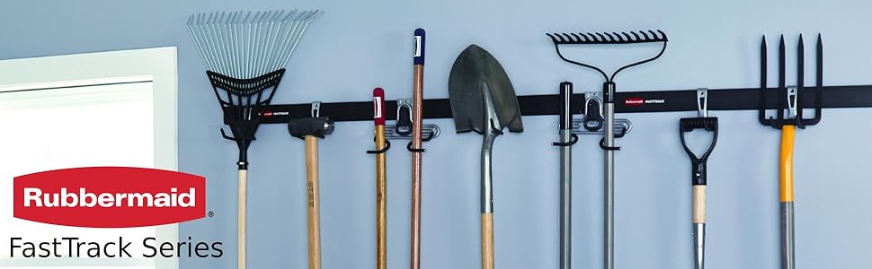Rubbermaid FastTrack garage organization wall storage