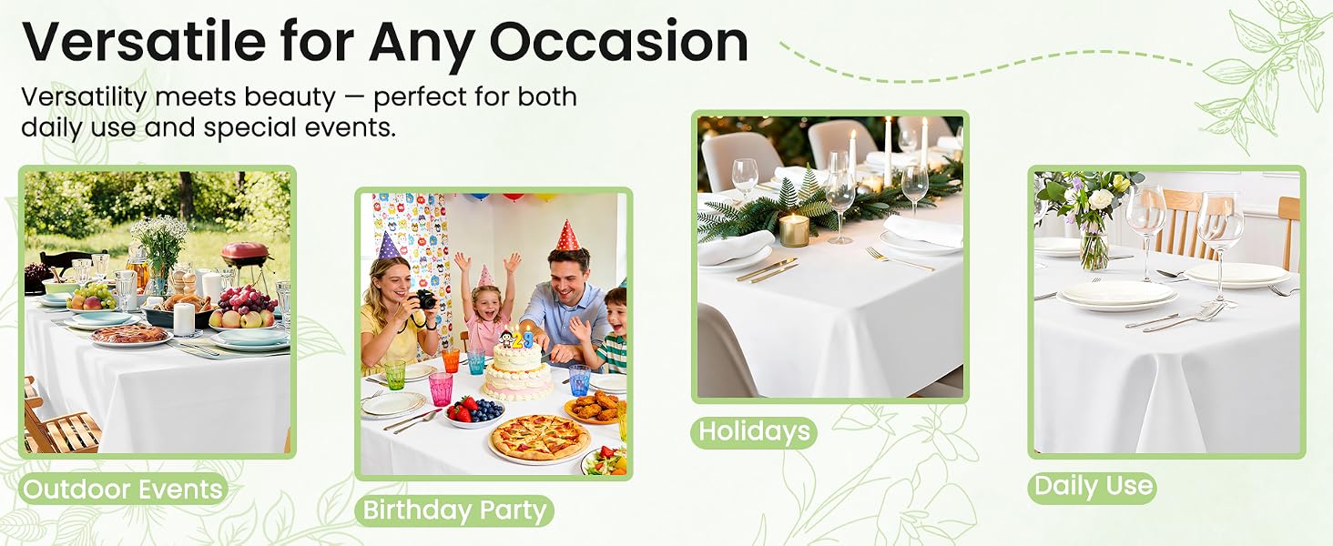 Tablecloths Plastic Cover