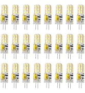 Mikikit 10pcs Led Bulb Warm White Beam Angle Heat Impact Resistant for Bathroom Kitchen