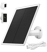 Solar Panel for Ring Camera,6W Solar Charger Compatible with Ring Stick Up Cam Battery and Ring S...