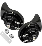 Yourkar 2 PCS Loud Car Horn, 12V Waterproof Snail Electric Horn, 300DB High Tone Horns Replaces f...