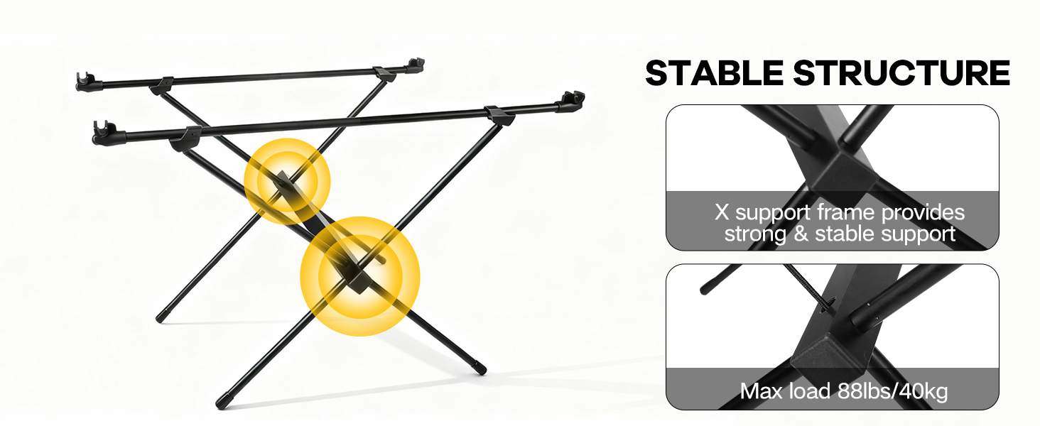 The non-slip base provides extra stability so you can place plates, cups and even accessories