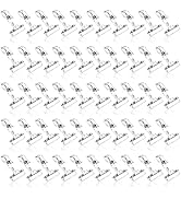ZOOFOX 50 Pack Plastic Sign Holder Clip, Clear Rotatable Pop Clip-on Holder Stand, Double Retail ...