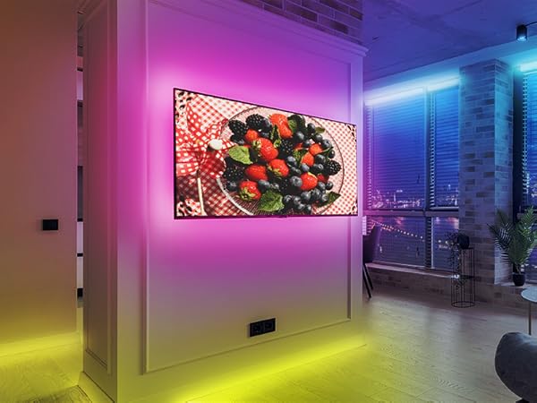 BEHIND TV LIGHTS