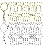 Teenitor 60 Sets Key Chain Rings, Split Keychain Rings with Keychain Chain & Small Jump Ring, Key...