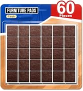 Ansible 60 PCS Felt Furniture Pads, Felt Pads for Chair Leg Floor Protectors for Hardwood Floors ...