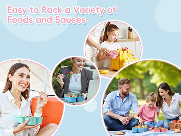 snack containers 4 compartment