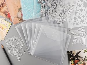 Clear Stamp and Die Storage Pockets, Stamp Storage Bags