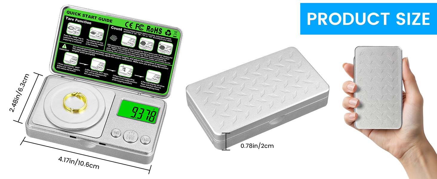 Portable size and beautiful appearance