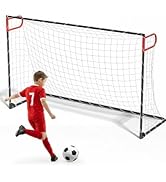 SPOYNAL 8x5 FT Soccer Goal for Backyard | Foldable Soccer Net with Metal Frame | Portable Trainin...