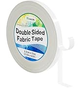 Hoacm Double Sided Fabric Tape, Extra Strong Hem Tape No Sew No Iron, Fabric Adhesive Tape for Qu...