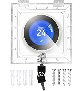 groword Thermostat Lock Box with Key Thermostat Cover Universal Thermostat Lock Box Clear Small T...