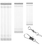 AMYSPORTS High Strength Fishing Leaders Rig Heavy Duty Fishing Leader Saltwater Line Stainless Wi...