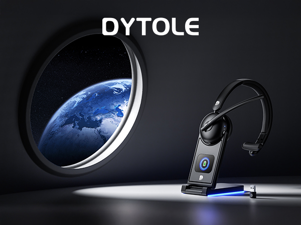 Wireless Headset with Mic for Work