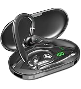 Bluetooth Hands-Free Earpiece, 55H Playtime Charging Case with Mic Beiyonge