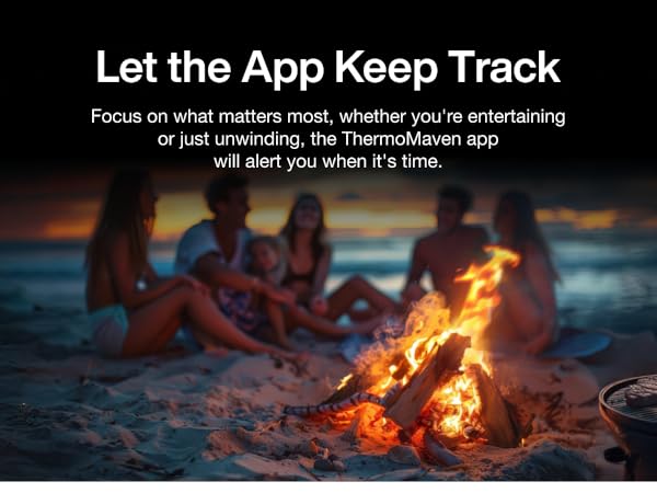 Monitor your cooking from anywhere in your home or outside