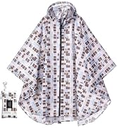 YOOTUKL Unisex Hooded Rain Poncho, Waterproof Raincoat Jacket with pocket for Adult, Rain Coat fo...
