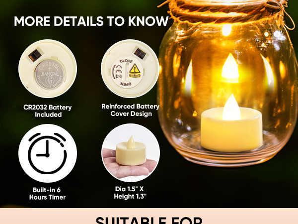 timer led tea candles