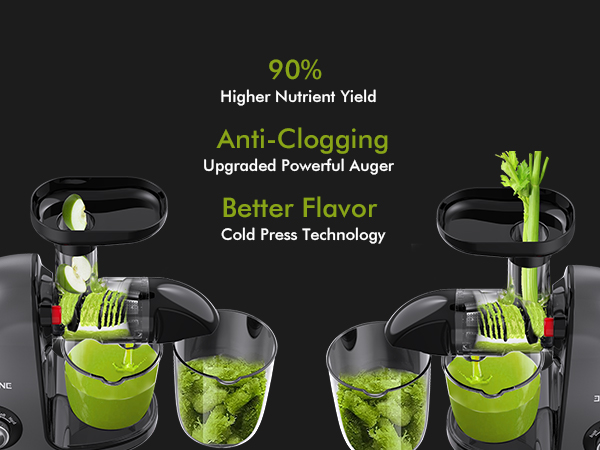 SiFENE Masticating Juicer Classic 3009- high nutrient yield, never clogging, better flavor