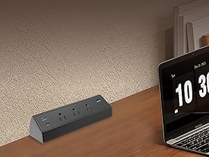 Desk Clamp Power Strip USB C