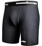 COOLOMG Men Compression Shorts with Cup Pocket Athletic Cup Underwear for Baseball Football Lacro...