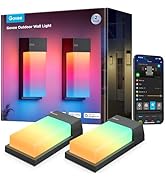 Govee Outdoor Wall Light, 2 Pack, 1500LM Smart RGBIC Porch Lights Outdoor with 45 Scene Modes, IP...