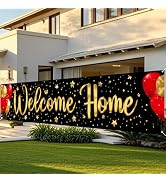 Nuxovilar Welcome Home Banner with Balloon Design -Party Decor for New Home, Housewarming, & Cele...