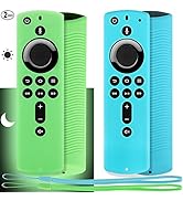 Pinowu Firestick Remote Cover Case (2 Pack) Compatible with Fire TV Stick 4K Alexa Voice Remote C...