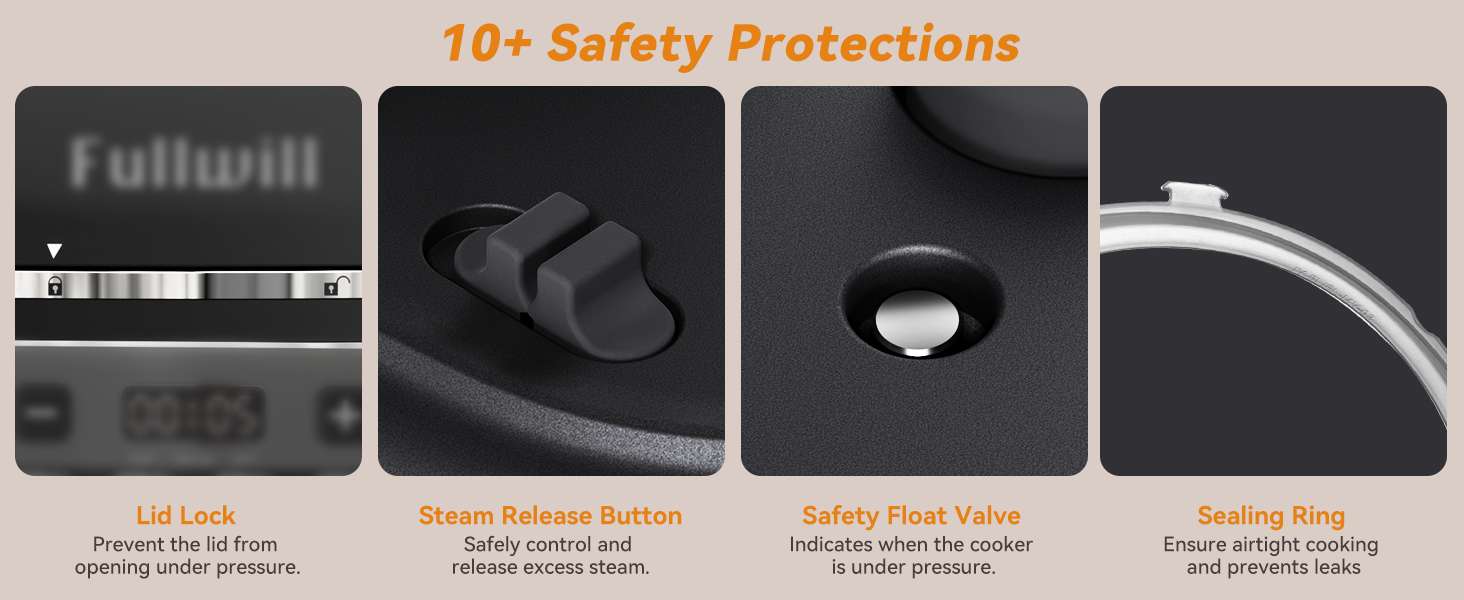 10+ safety protections, Engineered with your safety in mind.