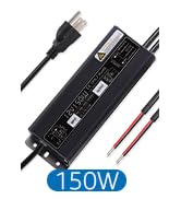 SUNVIE 150W LED Driver 12V Waterproof IP67 LED Power Supply, Constant Voltage LED Driver 120V to ...