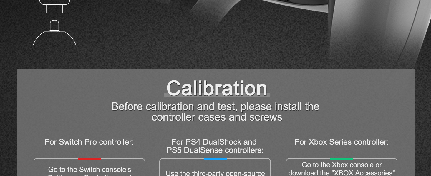 calibrate your joysticks after installation