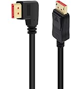 ALYYDBG 8K@60Hz 90 Degree Angled DP 1.4 Cable Male to Male Right Angle Displayport 1.4 Cable Supp...