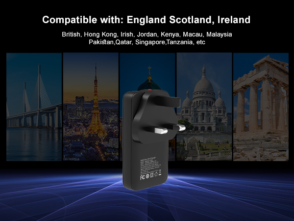 65W UK FLAT WALL CHARGER