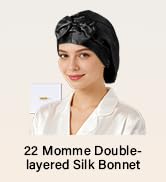 ZIMASILK 22 Momme Adjustable 100% Pure Mulberry Silk Bonnet for Sleeping Women, Double-Layered Si...