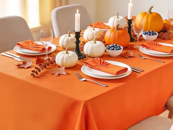 Orange Tablecloth