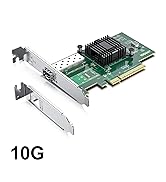 10Gb PCI-E NIC Network Card, Single SFP+ Port, with Intel 82599EN Controller, Ethernet LAN Adapte...