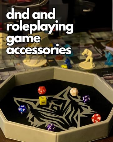Dungeons and Dragons Dice Tray Wolf miniatures DND Tower RPG