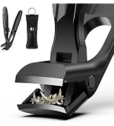 FVION Angled Head Toe Nail Clippers for Thick Nails - Ergonomic Long Handle Toenail Clippers for ...