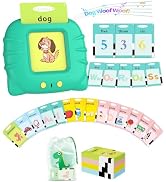 Aullsaty Talking Flash Cards for Toddlers 1-5 Years Old, Upgraded 536 Sight Words with 6 Songs Mo...