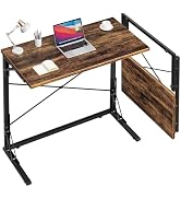 Vantic 31.5" Folding Desk, Foldable TV Tray Table for Eating on Couch, Extra Large TV Dinner Tray...