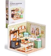 Rolife Super Creator Kits, Tiny House Building Blocks for Little Dolls, DIY Plastic Mini House Mo...